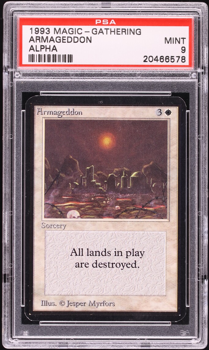 1993 Magic The Gathering MTG Alpha Armageddon PSA 9 MINT