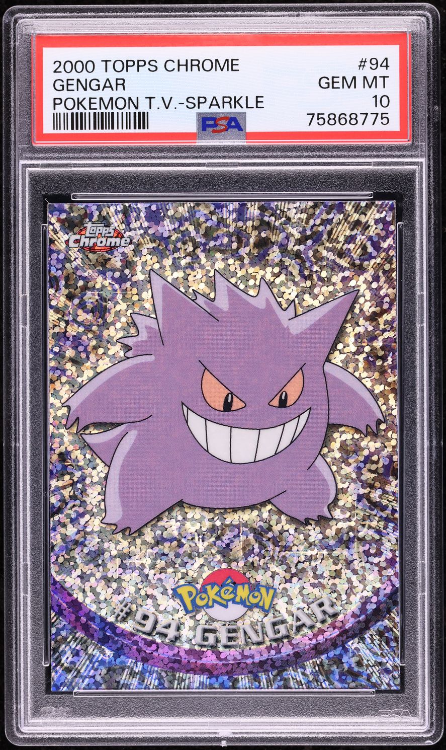 2000 Topps Chrome Pokemon Series 2 Sparkle Gengar #94 PSA 10 GEM