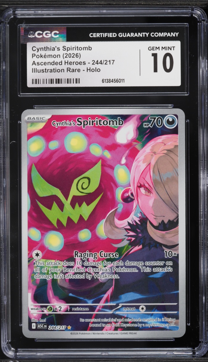 2026 Pokemon Mega Evolution Ascended Heroes IR Cynthia's Spiritomb #244 CGC 10 GEM MINT