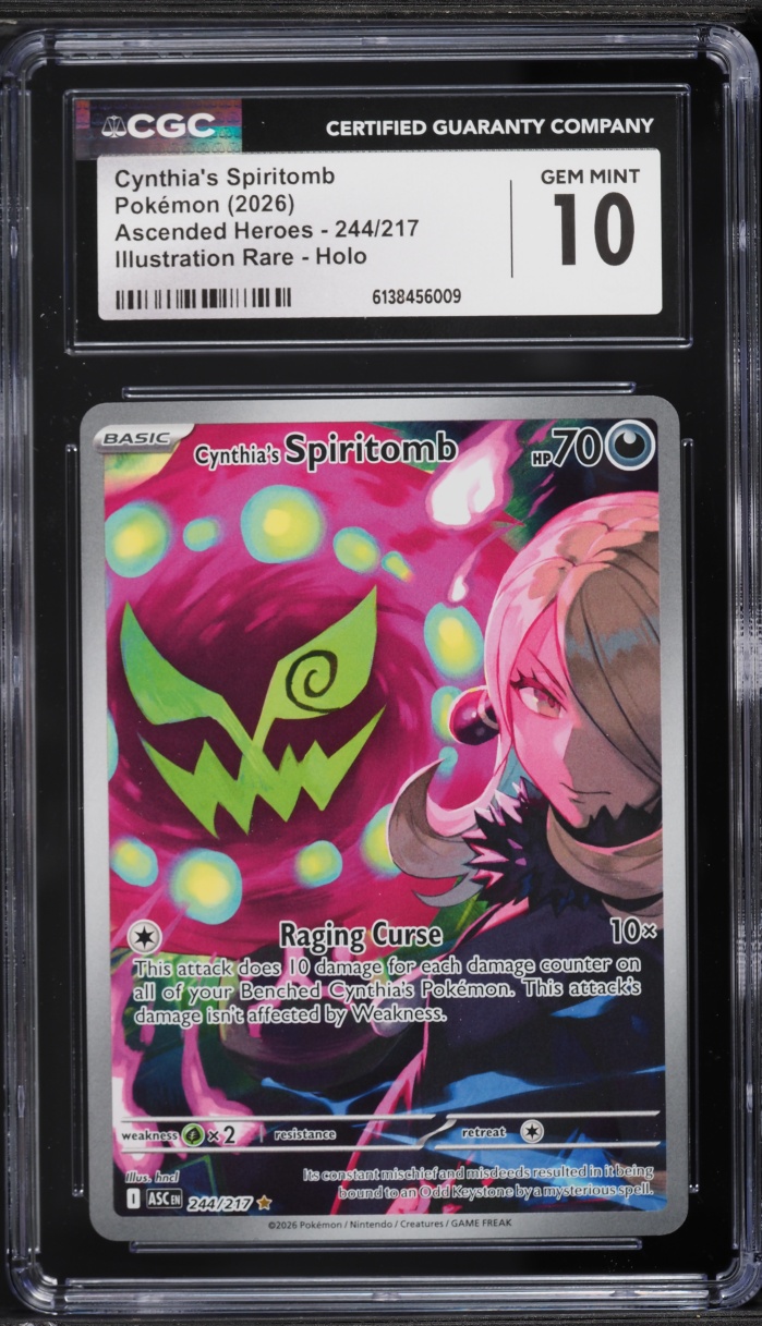 2026 Pokemon Mega Evolution Ascended Heroes IR Cynthia's Spiritomb #244 CGC 10 GEM MINT