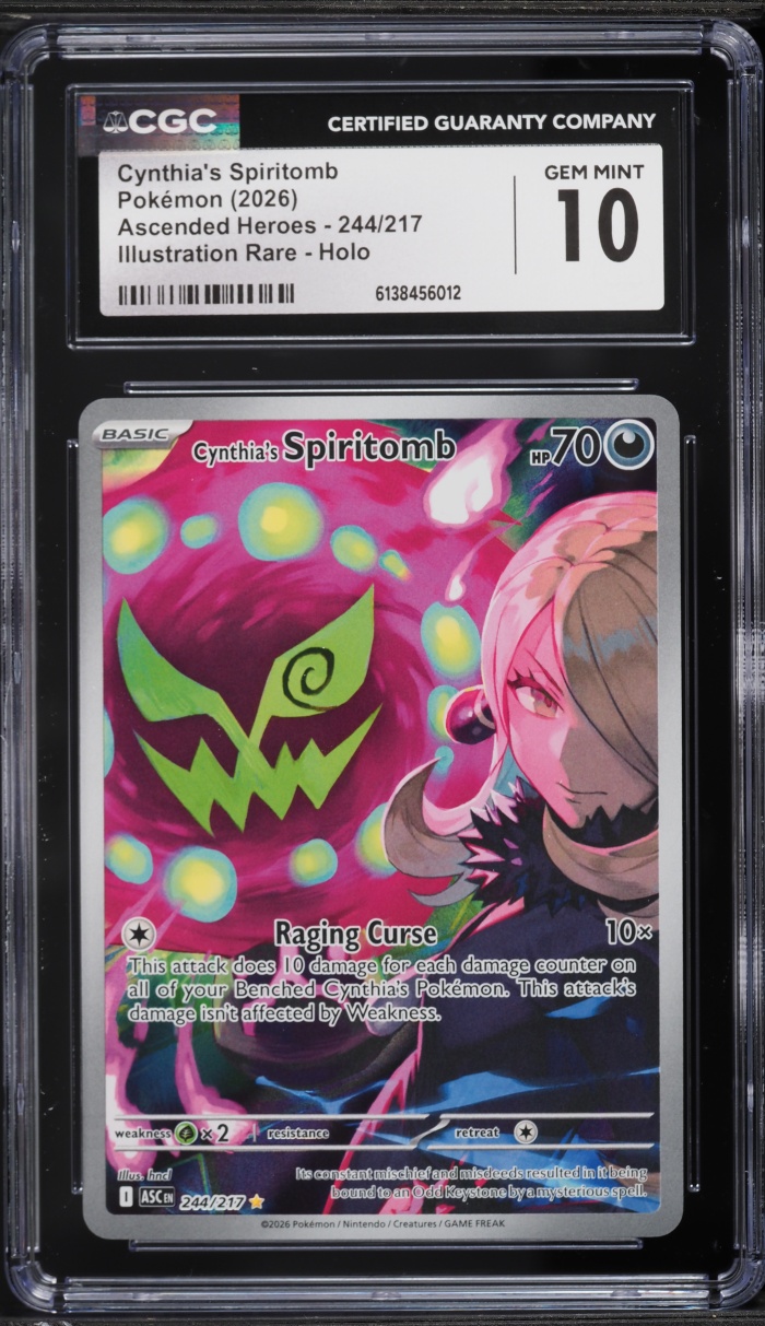 2026 Pokemon Mega Evolution Ascended Heroes IR Cynthia's Spiritomb #244 CGC 10 GEM MINT