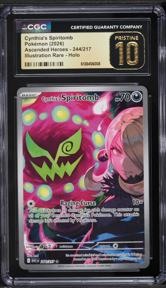2026 Pokemon Mega Evolution Ascended Heroes IR Cynthia's Spiritomb #244 CGC 10 PRISTINE