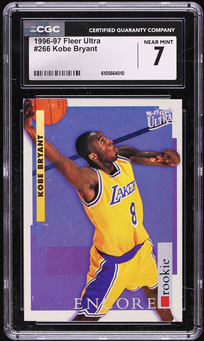 1996 Ultra Basketball Kobe Bryant ROOKIE #266 CGC 7 NRMT