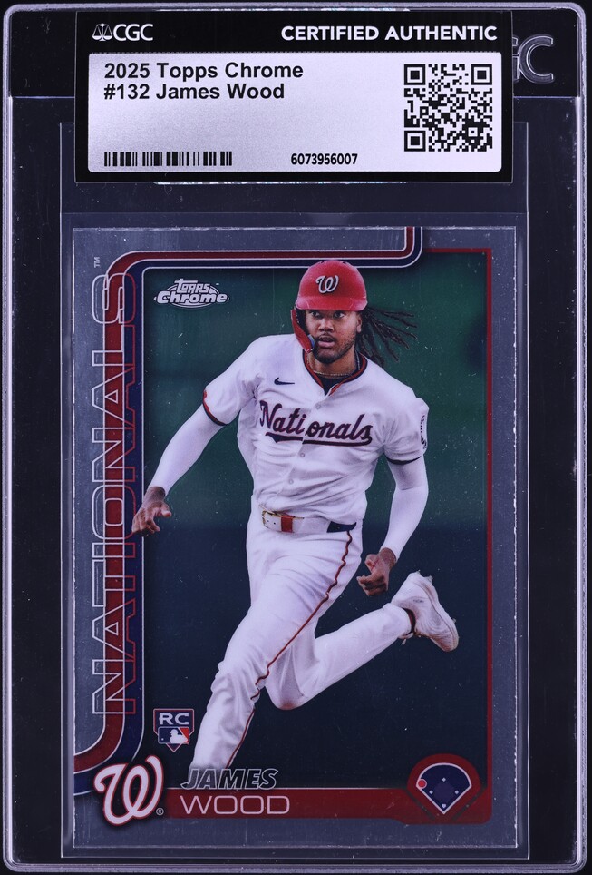 2025 Topps Gold James Wood ROOKIE /2025 #181 PSA 9 MINT on