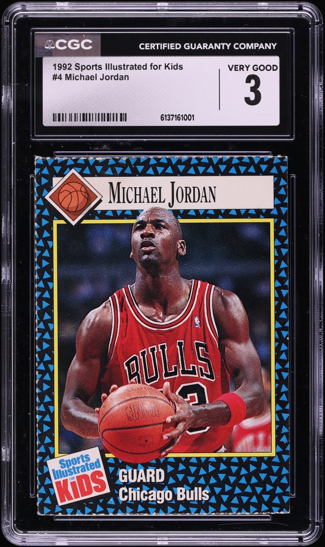 1992 Sports Illustrated For Kids Michael Jordan #4 CGC 3 VG