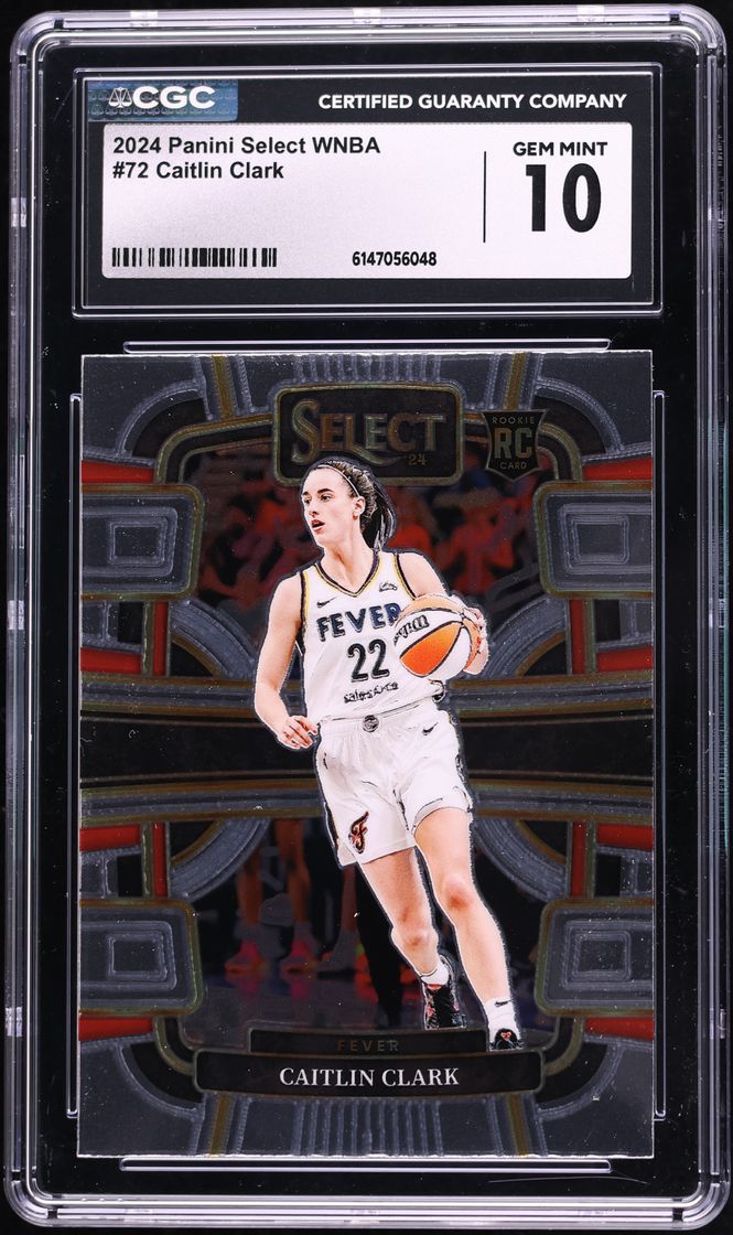 2024 Select Concourse WNBA Caitlin Clark ROOKIE #72 CGC 10 GEM MINT