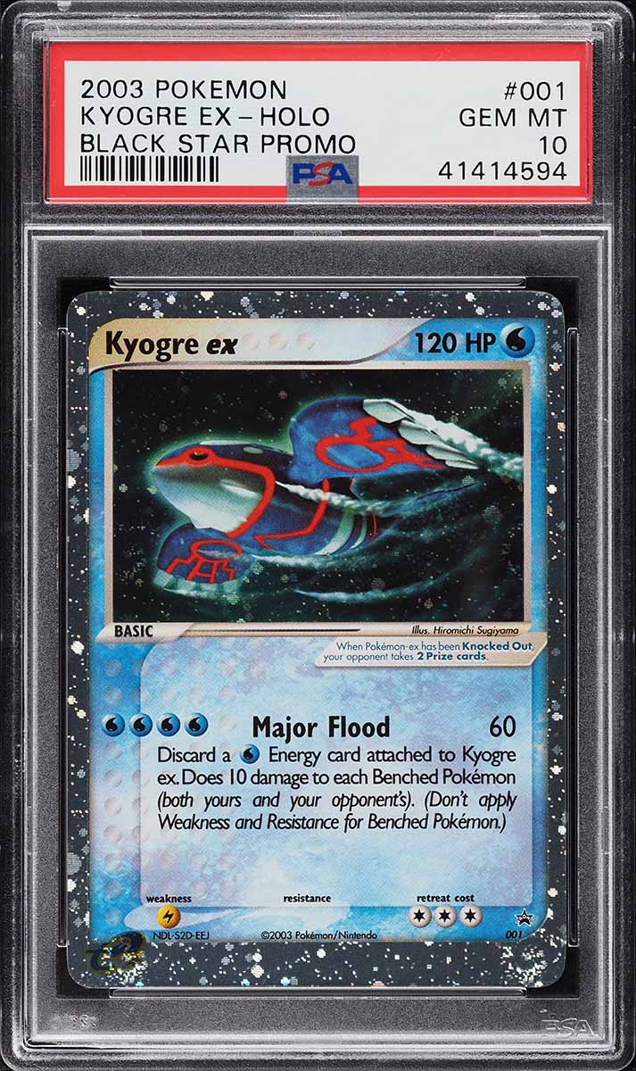 2003 Pokemon Black Star Promo Holo Kyogre ex #1 PSA 10 GEM MINT