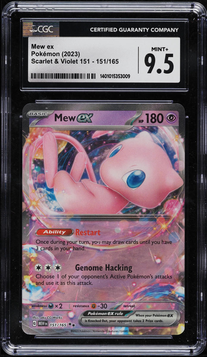 2023 Pokemon Scarlet & Violet 151 Holo Mew ex #151 CGC 9.5 MINT+ on ...
