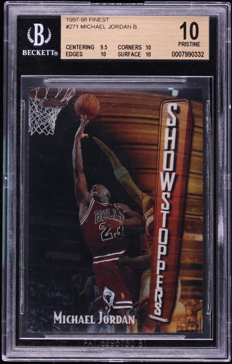 1997 Finest Basketball Michael Jordan #271 BGS 10 PRISTINE