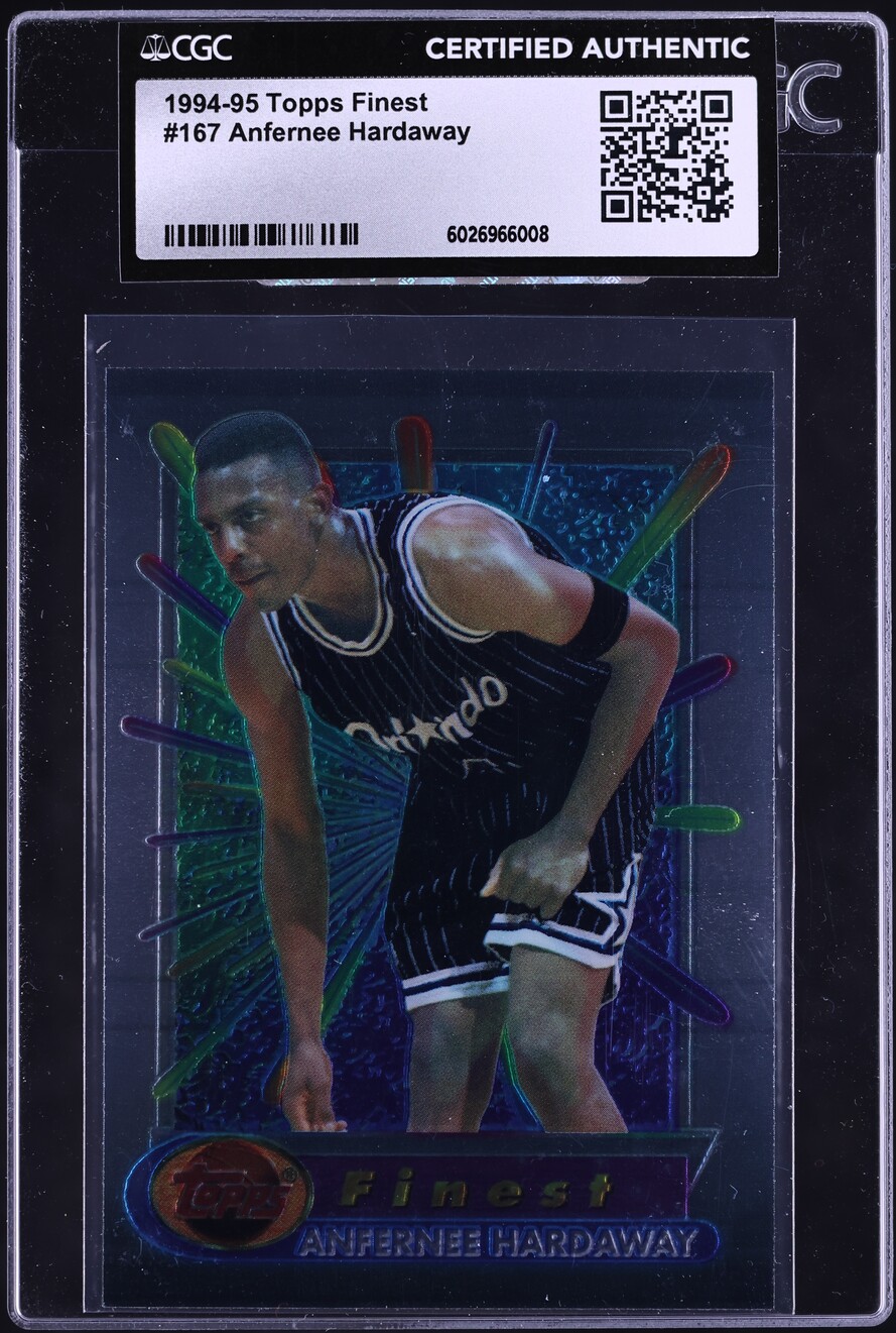 1994 Finest Basketball Anfernee Hardaway #167 CGC AUTH