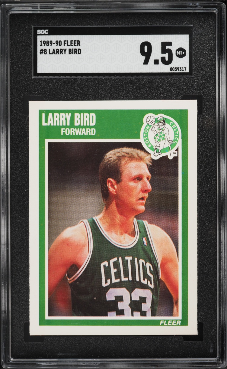 1989 Fleer Basketball Larry Bird #8 SGC 9.5 MINT+