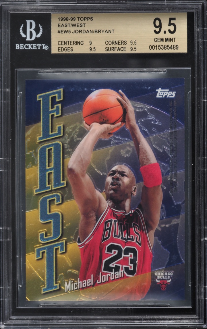 1998 Topps East West Michael Jordan Kobe Bryant #EW5 BGS 9.5 GEM MINT