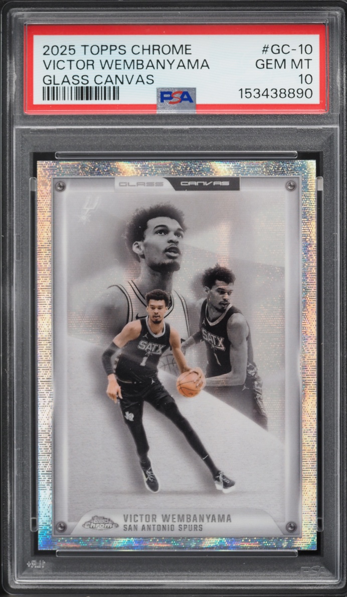 2025 Topps Chrome Glass Canvas Victor Wembanyama #GC-10 PSA 10 GEM MINT