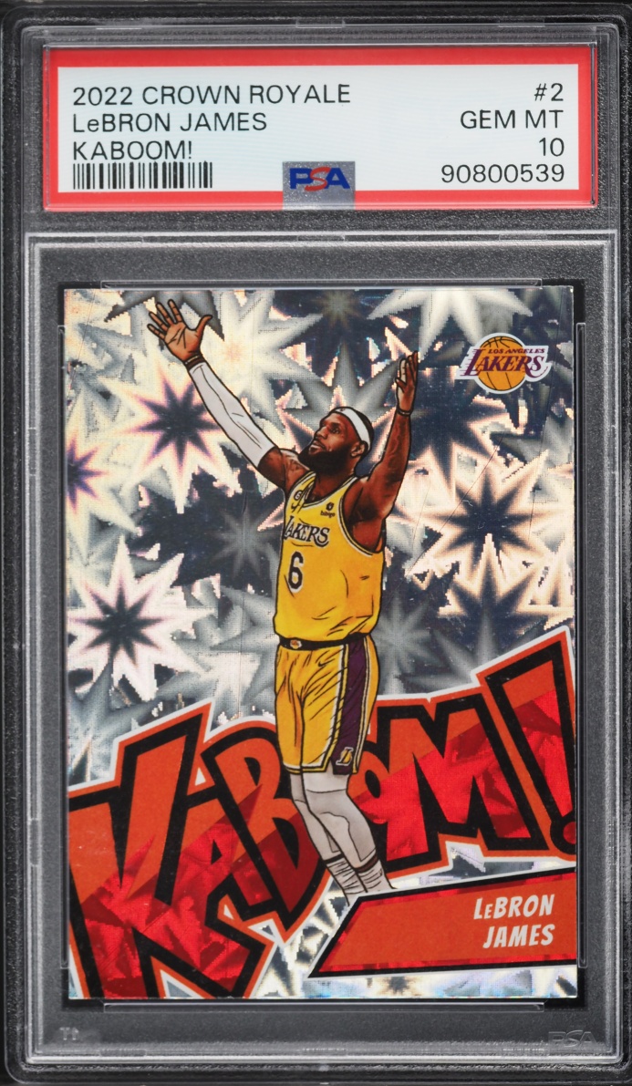 2022 Crown Royale Kaboom! LeBron James #2 PSA 10 GEM MINT