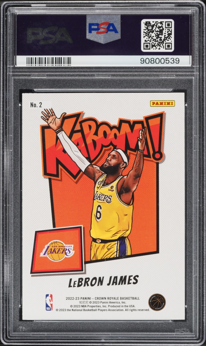 2022 Crown Royale Kaboom! LeBron James #2 PSA 10 GEM MINT