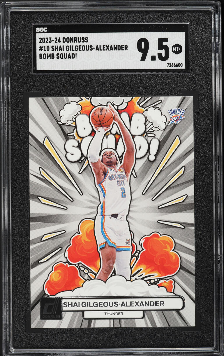 2023 Donruss Bomb Squad Shai Gilgeous-Alexander #10 SGC 9.5 MINT+