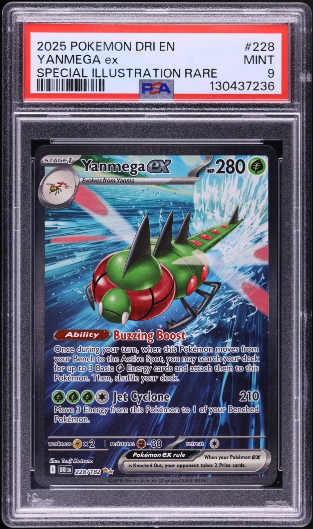 2025 Pokemon Scarlet & Violet Destined Rivals SIR Yanmega ex #228 PSA 9 MINT