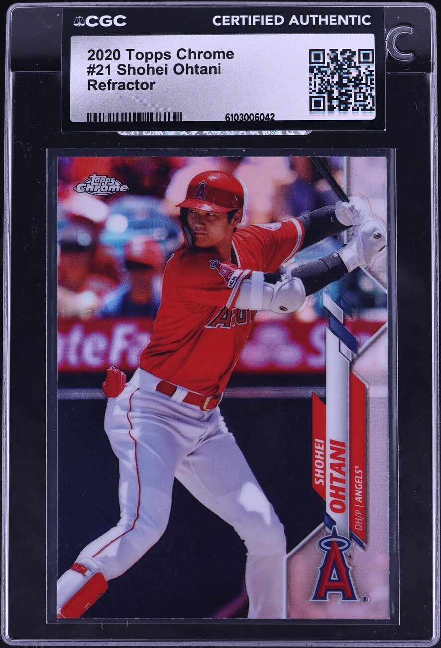 2020 Topps Chrome Refractor Shohei Ohtani #21 CGC AUTH
