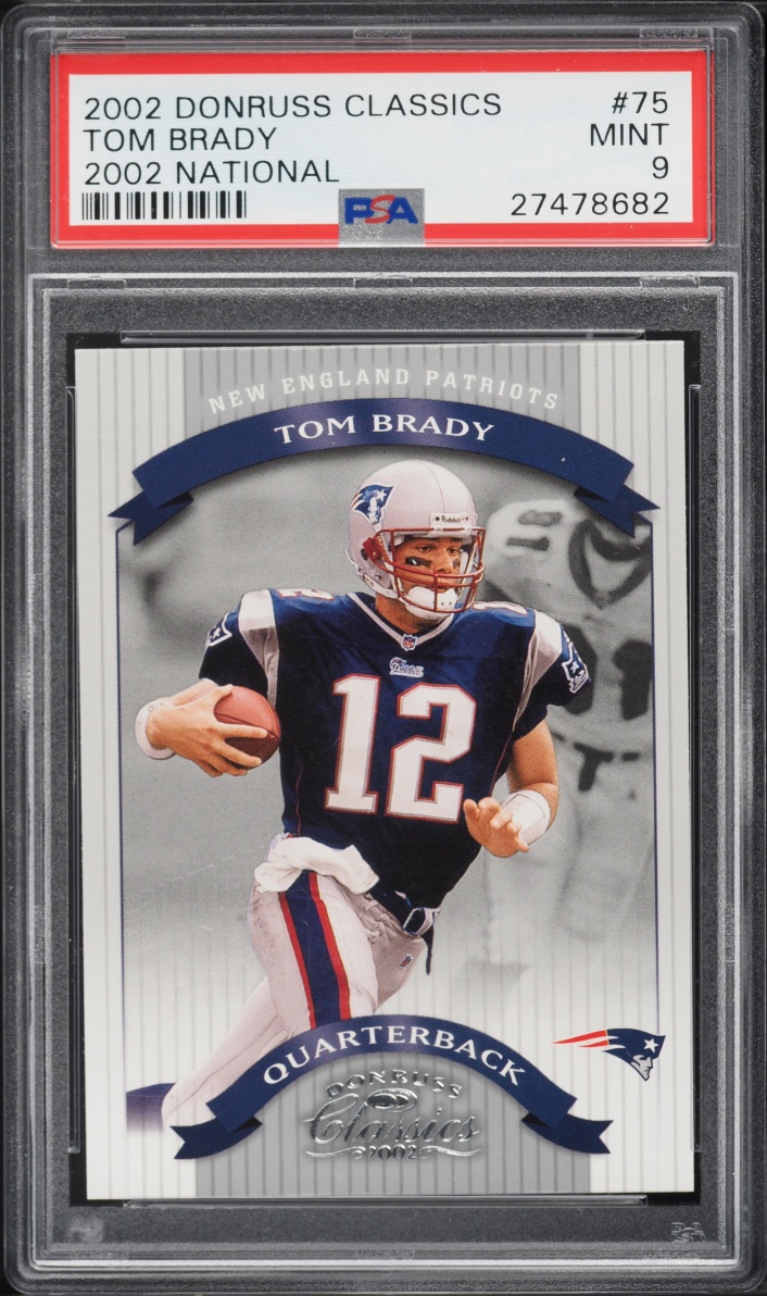 2002 Donruss Classics '02 National Tom Brady /5 #75 PSA 9 MINT - Photo 1