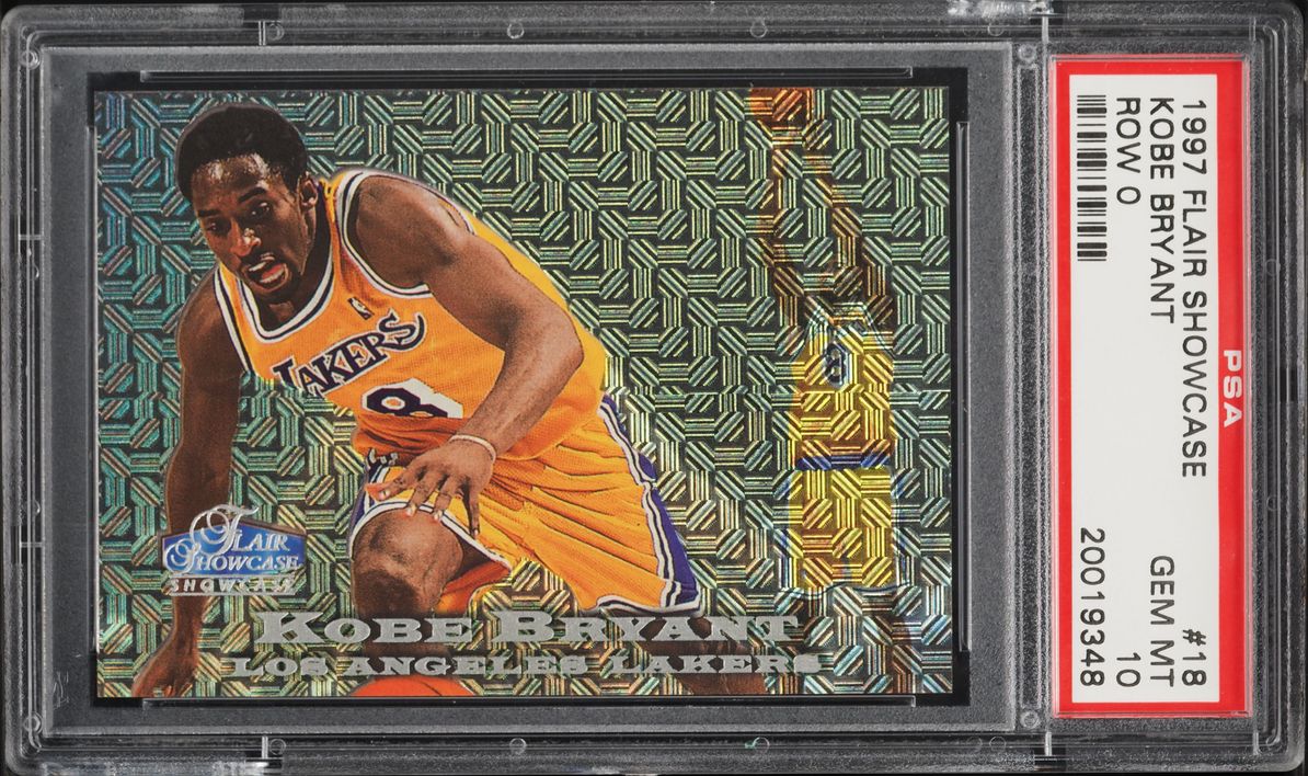 1997 Flair Showcase Row 0 Kobe Bryant /250 #18 PSA 10 GEM MINT - Photo 1