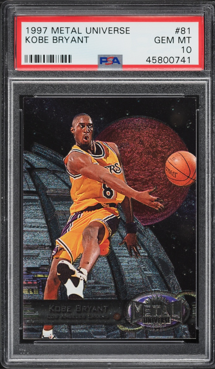1997 Metal Universe Kobe Bryant #81 PSA 10 GEM MINT - Photo 1