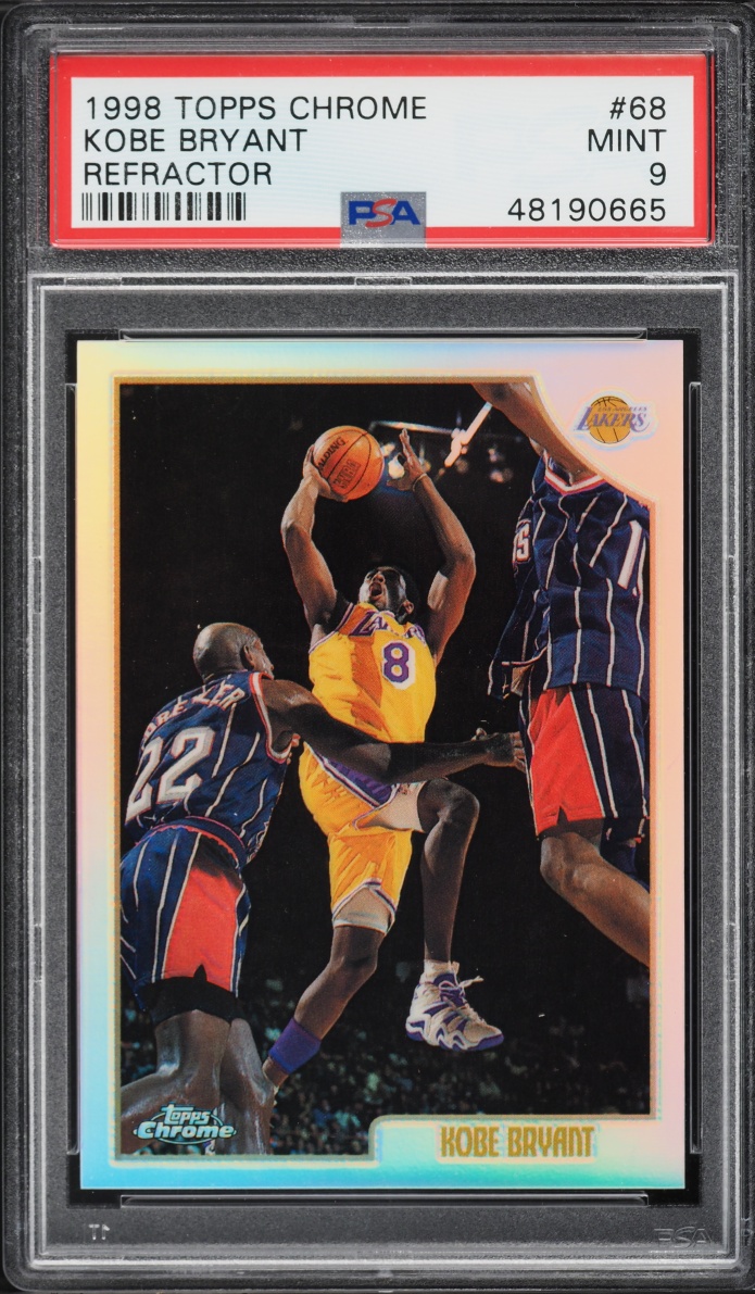 1998 Topps Chrome Refractor Kobe Bryant #68 PSA 9 MINT - Photo 1