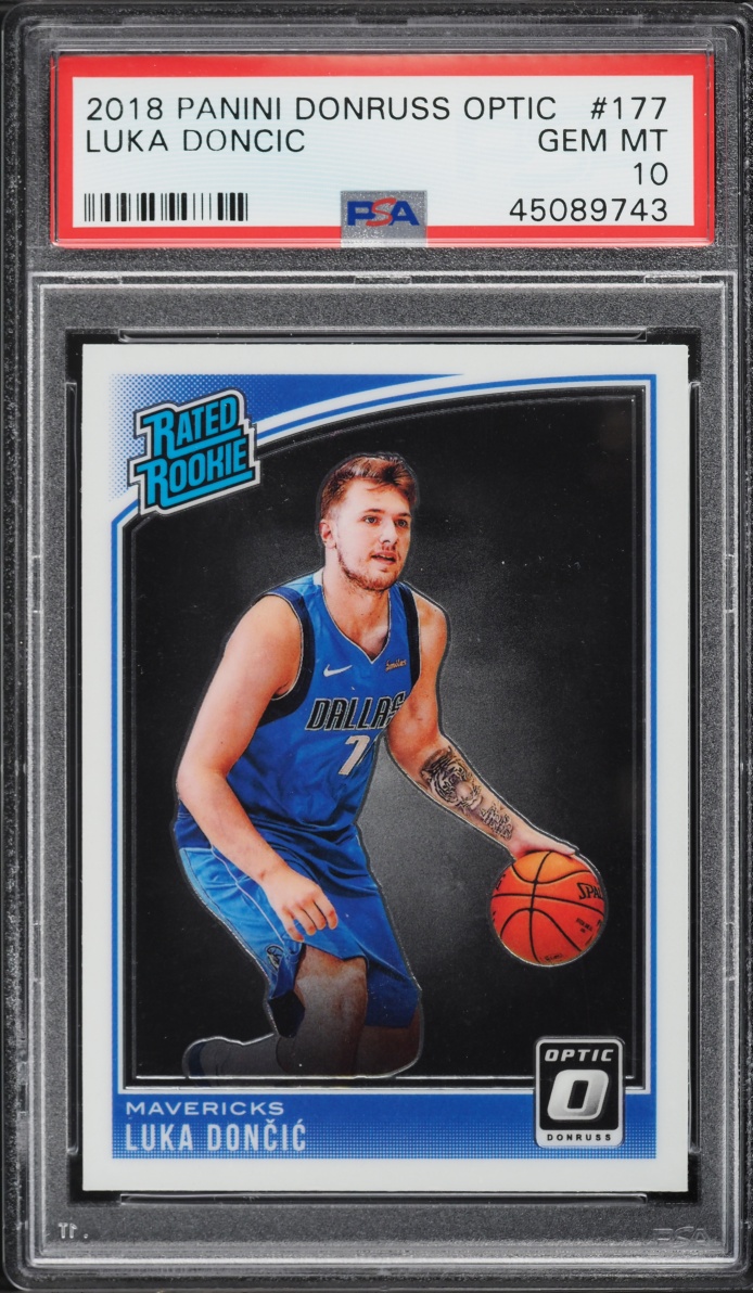 2018 Donruss Optic Luka Doncic ROOKIE #177 PSA 10 GEM MINT - Photo 1