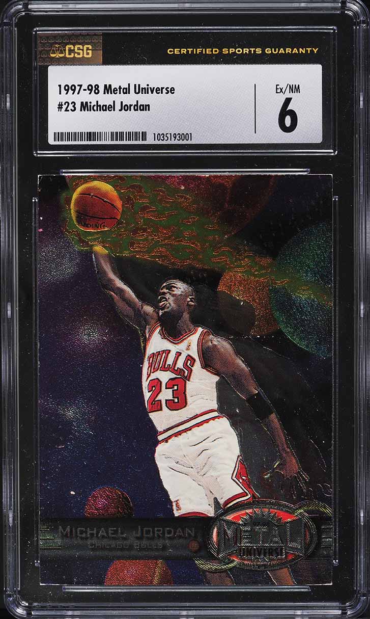 1997 Metal Universe Michael Jordan #23 CSG 6 EXMT - Main Image
