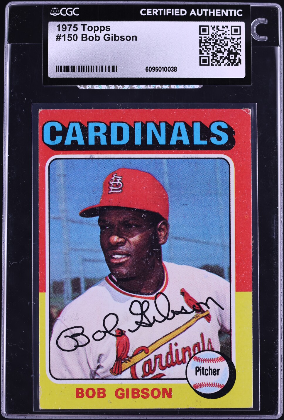 1975 Topps Bob Gibson #150 CGC AUTH