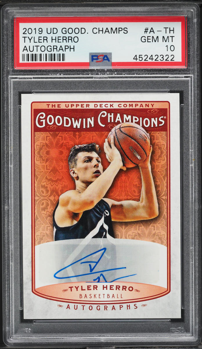 2019 Upper Deck Goodwin Champions Tyler Herro ROOKIE AUTO #A