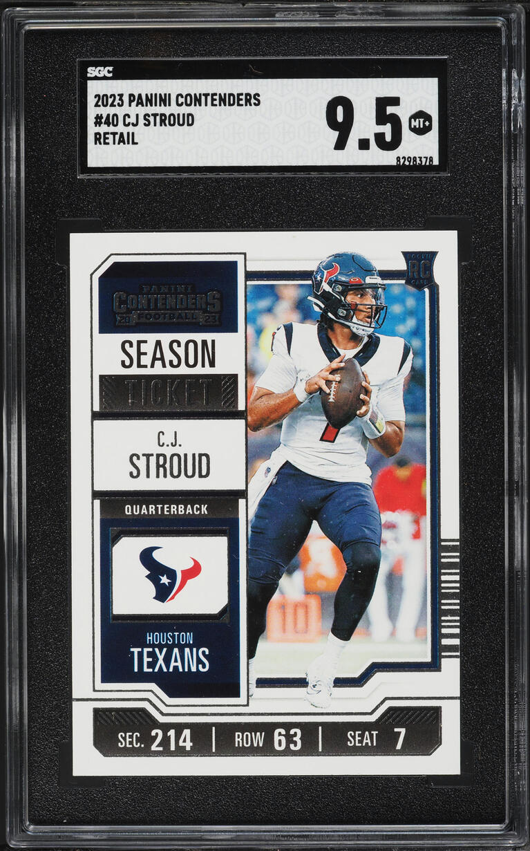 2023 Panini Contenders Retail CJ Stroud ROOKIE #40 SGC 9.5 MINT+