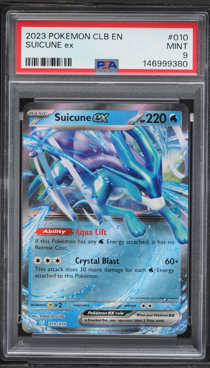 2023 Pokemon Scarlet & Violet TCG Classic Collection Suicune ex #10 PSA 9 MINT