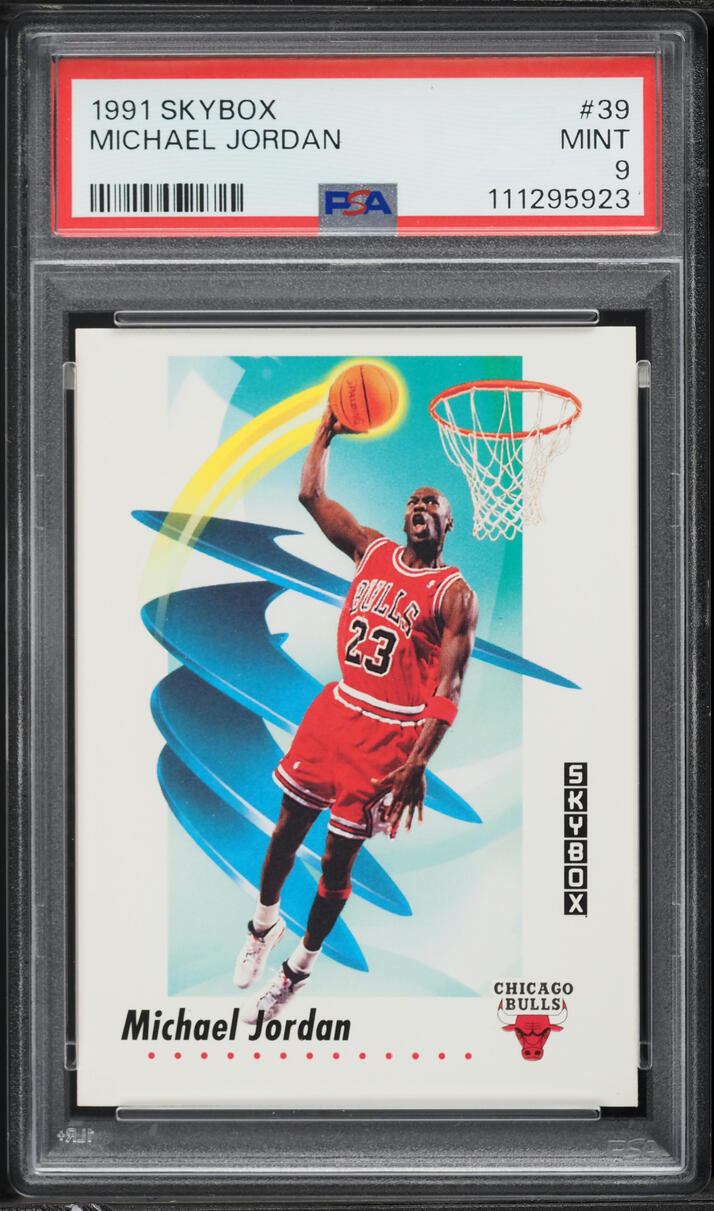 1991 Skybox Basketball Michael Jordan #39 PSA 9 MINT