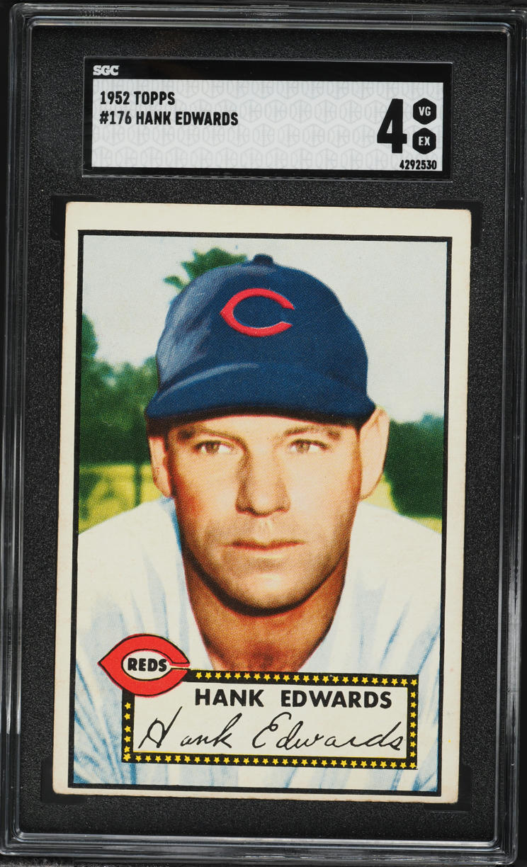 1952 Topps Hank Edwards #176 SGC 4 VGEX
