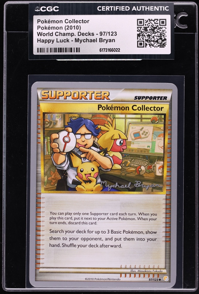 2010 Pokemon HGSS World Championships Decks Happy Luck Pokemon Collector #97 CGC AUTH