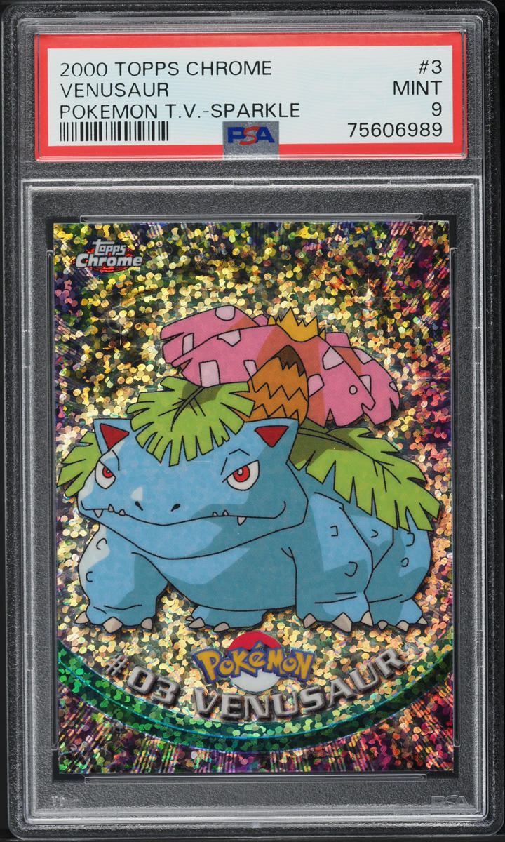 2000 Topps Chrome Pokemon Series 1 Sparkle Venusaur #3 PSA 9 MINT