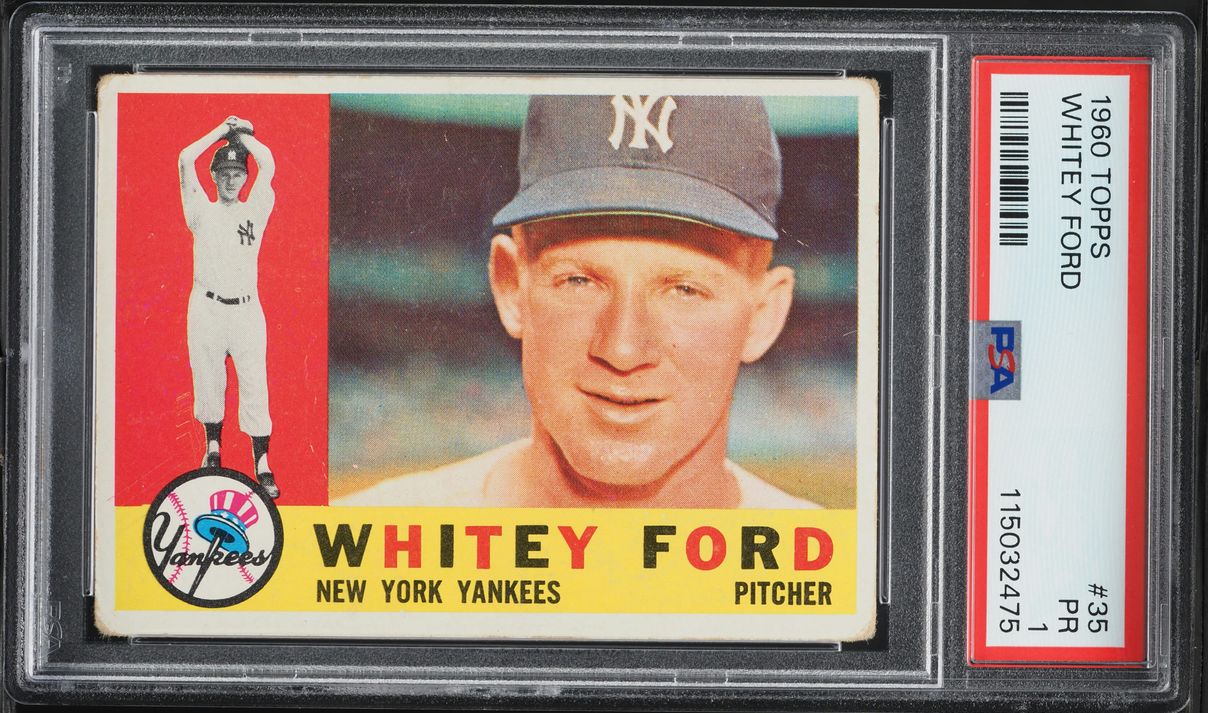 1960 Topps Whitey Ford #35 PSA 1 PR
