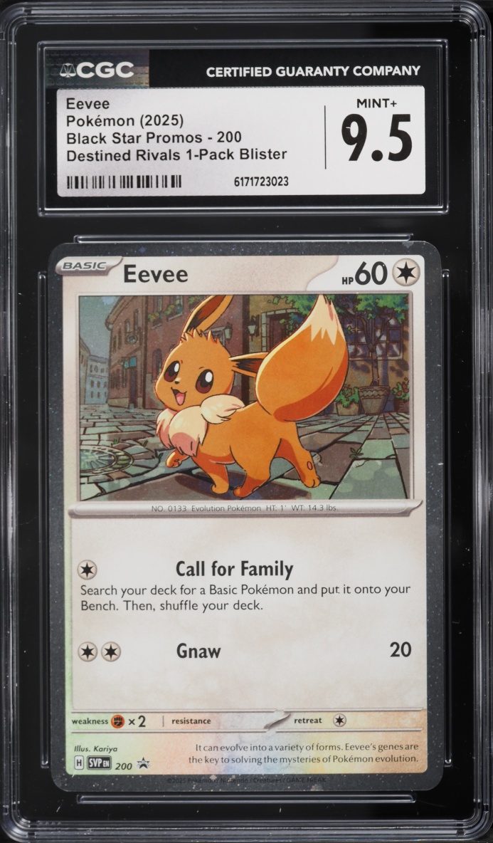 2025 Pokemon Scarlet & Violet Promo Destined Rivals Eevee #200 CGC 9.5 MINT+