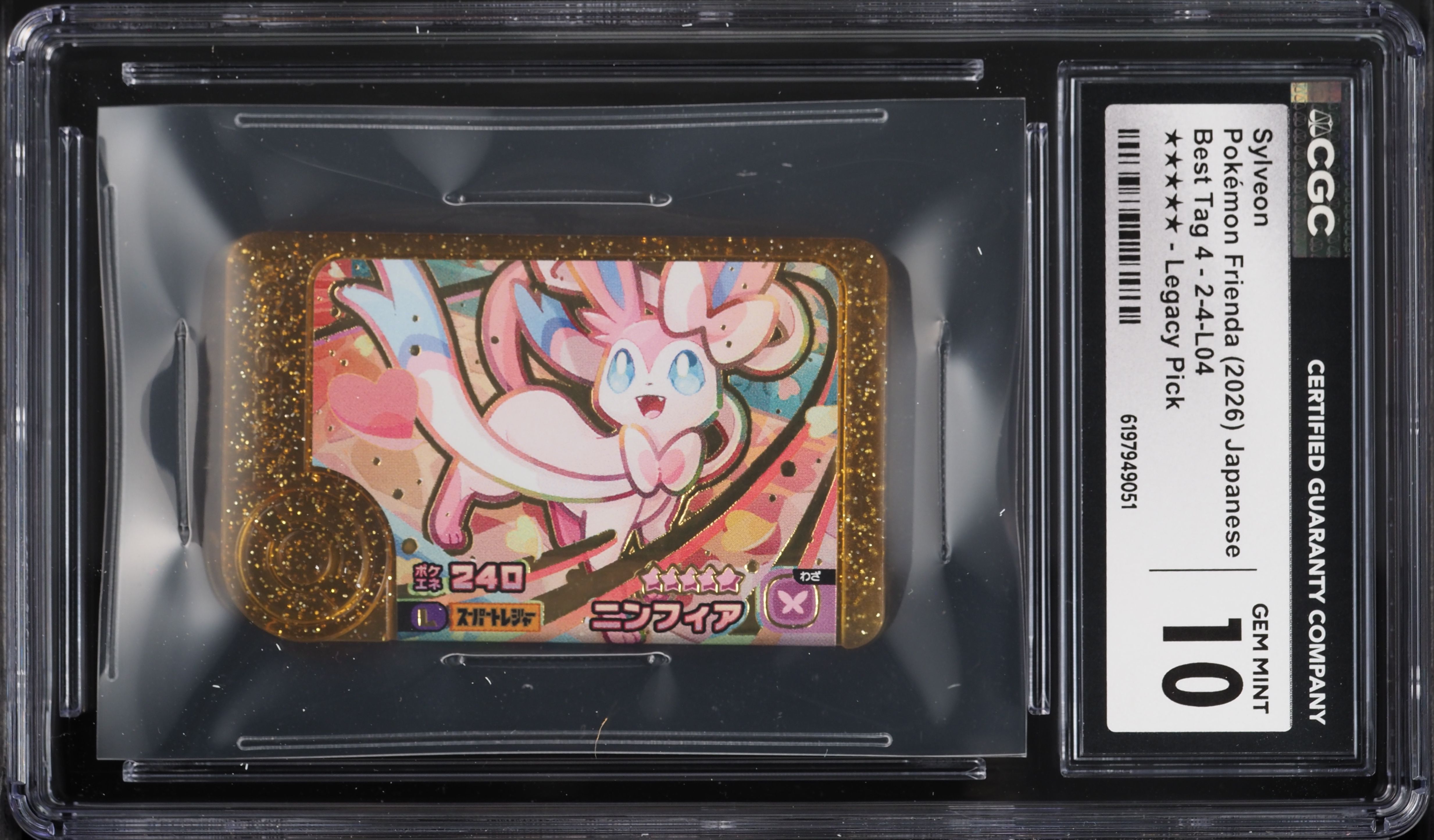 2026 Pokemon Japanese Frienda Best Tag 4 Legacy Pick Sylveon #2-4-L04 CGC 10 GEM MINT