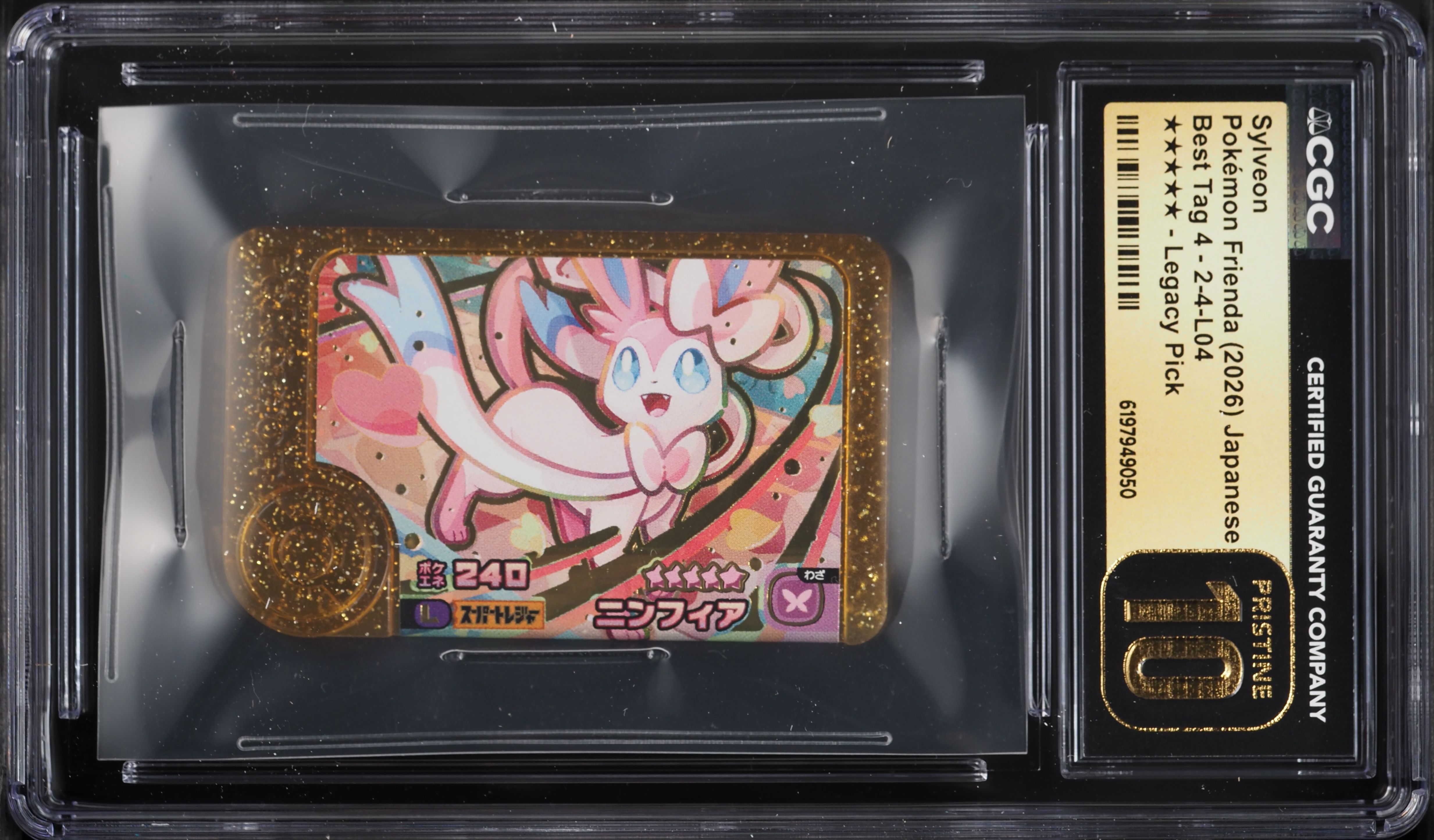 2026 Pokemon Japanese Frienda Best Tag 4 Legacy Pick Sylveon #2-4-L04 CGC 10 PRISTINE