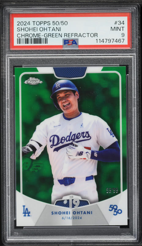 2024 Topps Chrome Refractor Shohei Ohtani #1 PSA 10 GEM MINT on