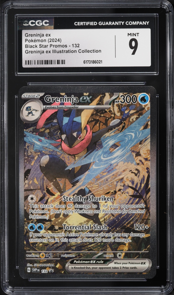 2024 Pokemon SV Promo Illustration Collection Full Art Greninja ex #132 CGC 9 MINT