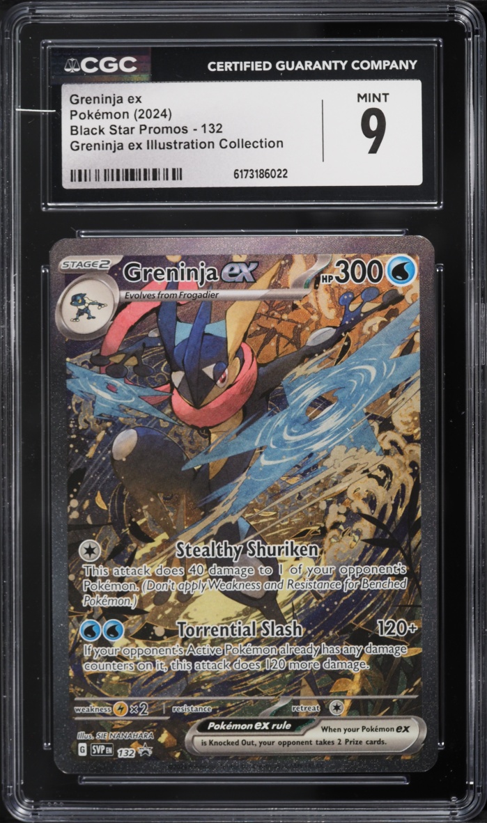 2024 Pokemon SV Promo Illustration Collection Full Art Greninja ex #132 CGC 9 MINT