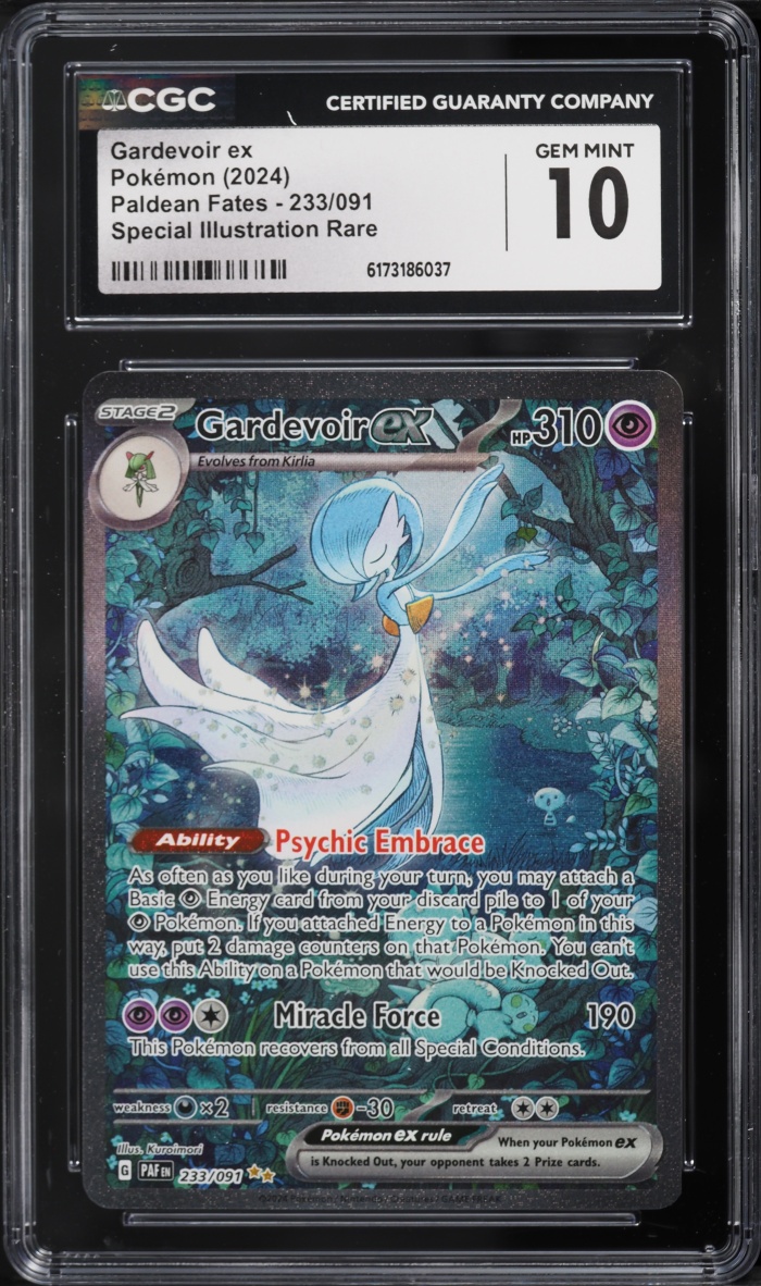 2024 Pokemon Scarlet & Violet Paldean Fates SIR Gardevoir ex #233 CGC 10 GEM MINT