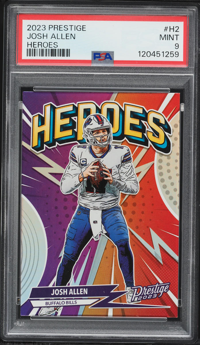 2023 Panini Prestige Heroes Josh Allen #H-2 PSA 9 MINT