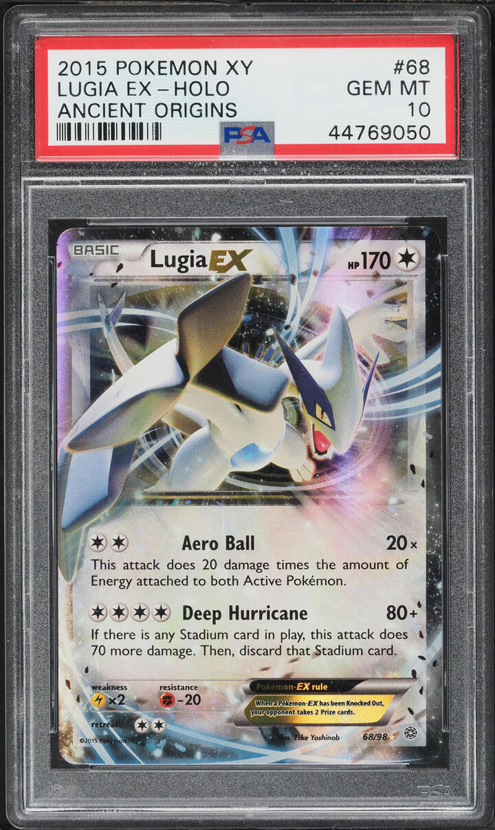 2015 Pokemon XY Ancient Origins Holo Lugia EX #68 PSA 10 GEM MINT