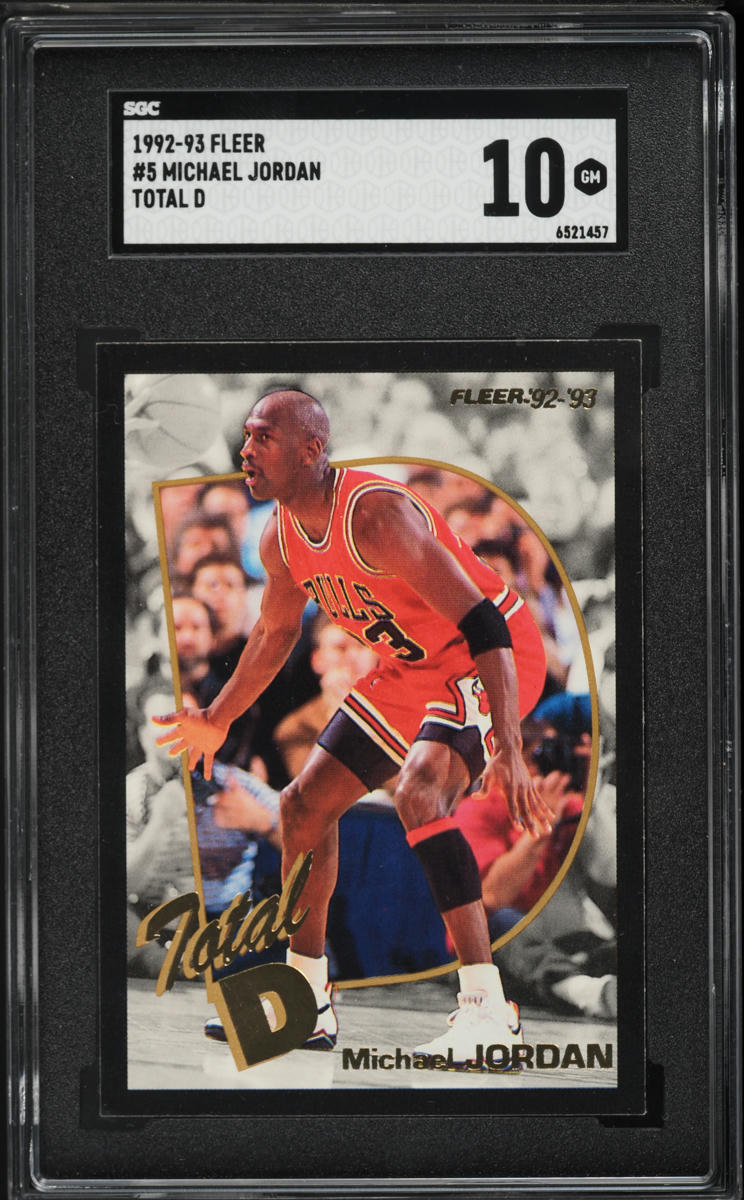 1992 Fleer Total D Michael Jordan #5 SGC 10 GEM MINT