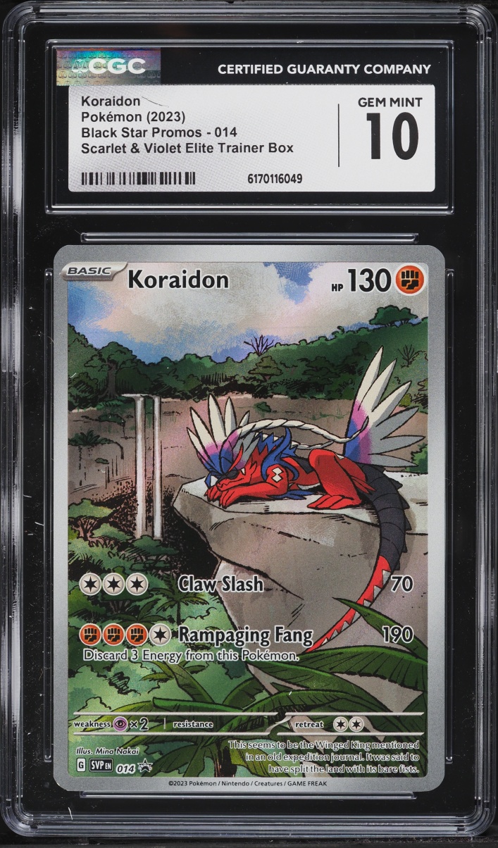 2023 Pokemon Scarlet & Violet Promo ETB Full Art Koraidon #14 CGC 10 GEM MINT