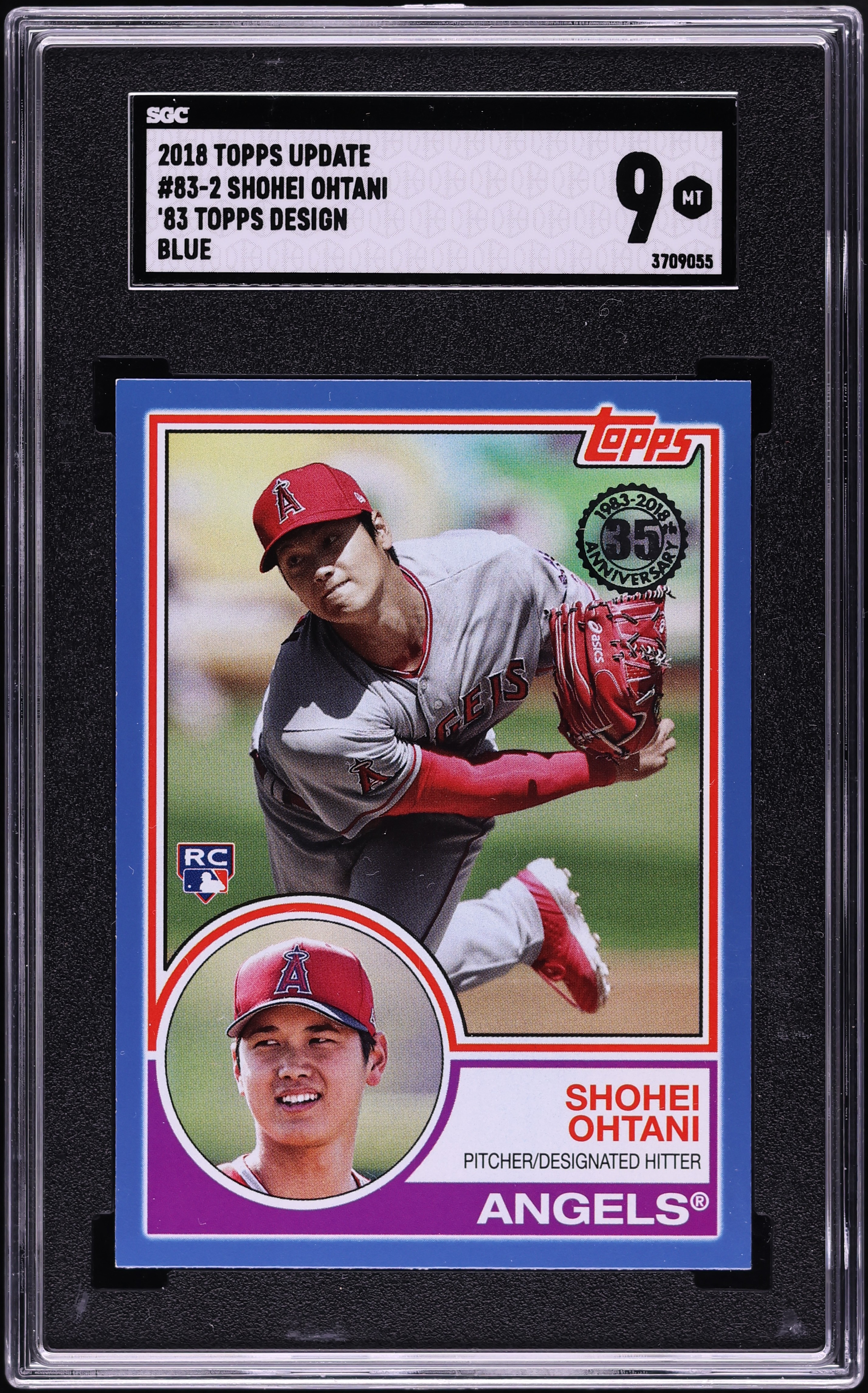 【レアシリーズ！】2018 Topps Update Series 2018 Topps Update '83 Design Blue Shohei Ohtani ROOKIE #83-2