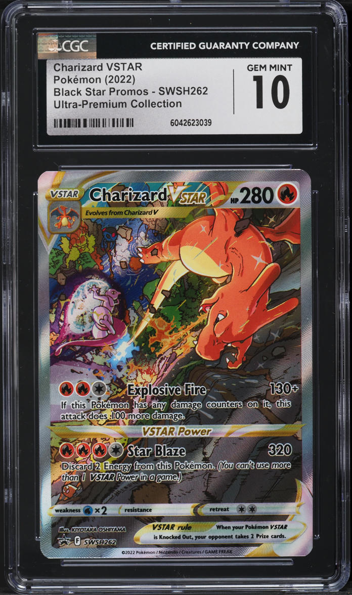 2022 Pokemon SWSH Black Star Promo Ultra Premium Charizard VSTAR #262 CGC 10 GEM